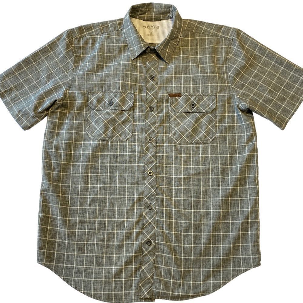 Orvis Classic Collection Plaid Tech Button-Up Short Sleeve Shirt - Picture 3 of 11